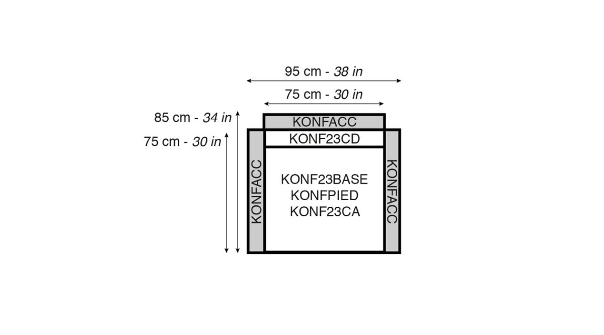 KONFY | Modular System | Specifications - VALDENASSI